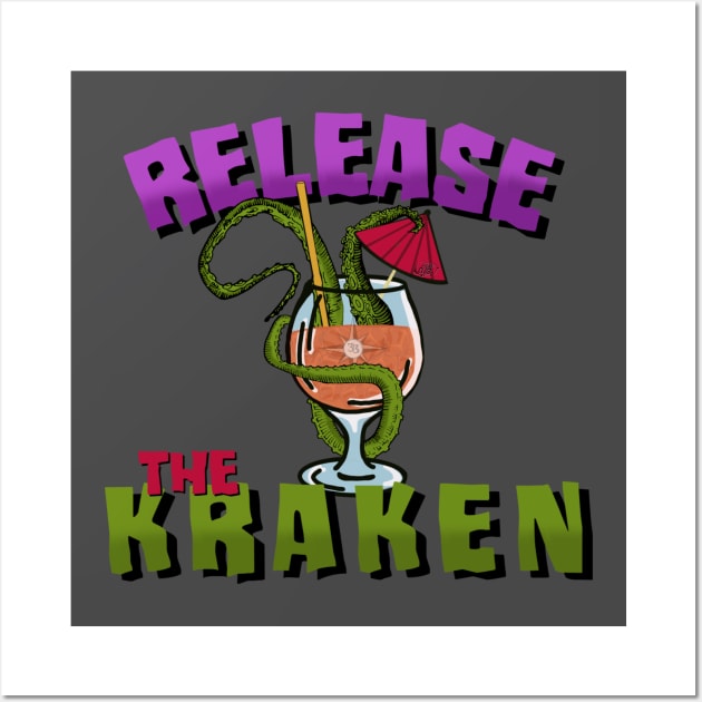 Release the Kraken Wall Art by EnchantedTikiTees